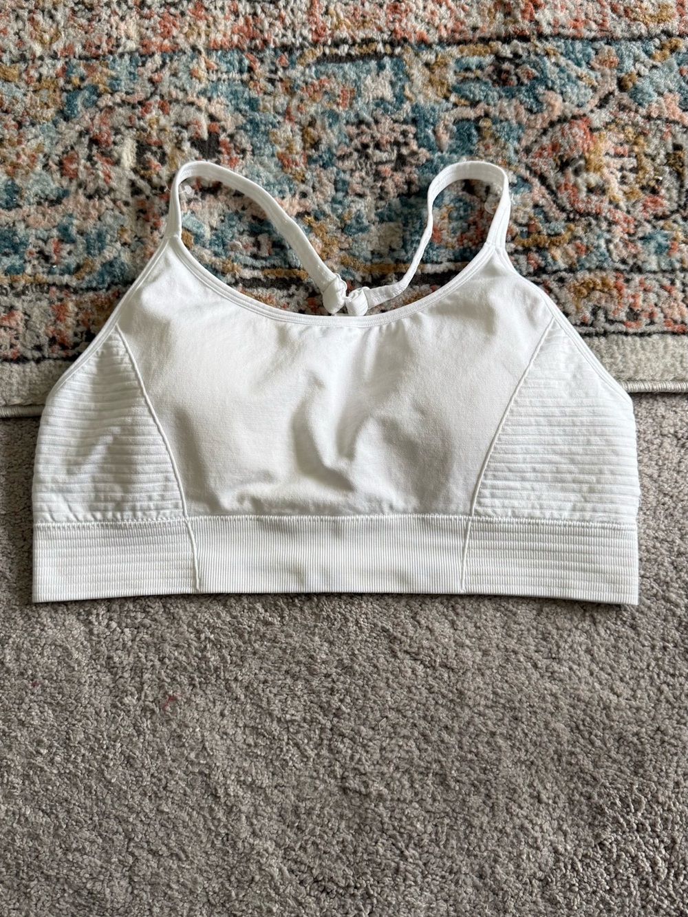 NWOT- Marika White Racerback Sports Bra